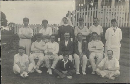 Image 6: Exminster Hospital Cricket Team (Source: Exminster Archives, uncatalogued)