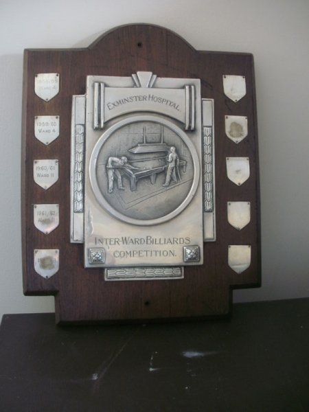 Image 7: Exminster Hospital Billiard Trophy (Source: Exminster Archives, uncatalogued)