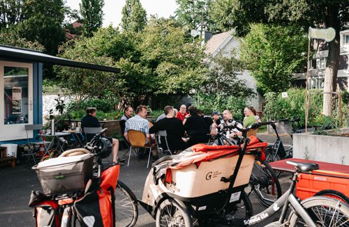 Workshop zur Planung einer zweitägigen Rikscha-Tour am Bauwagen