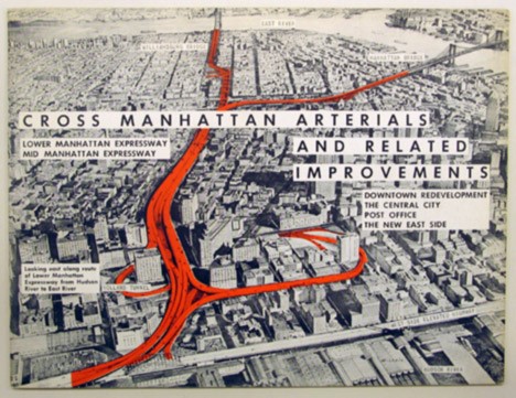 Broschüre zur Planung des Lower Manhattan Expressway und des Mid Manhattan Expressway von 1959