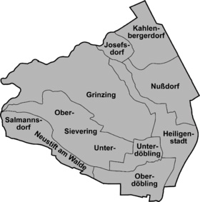 Grafik 1: Die Bezirksteile Döblings